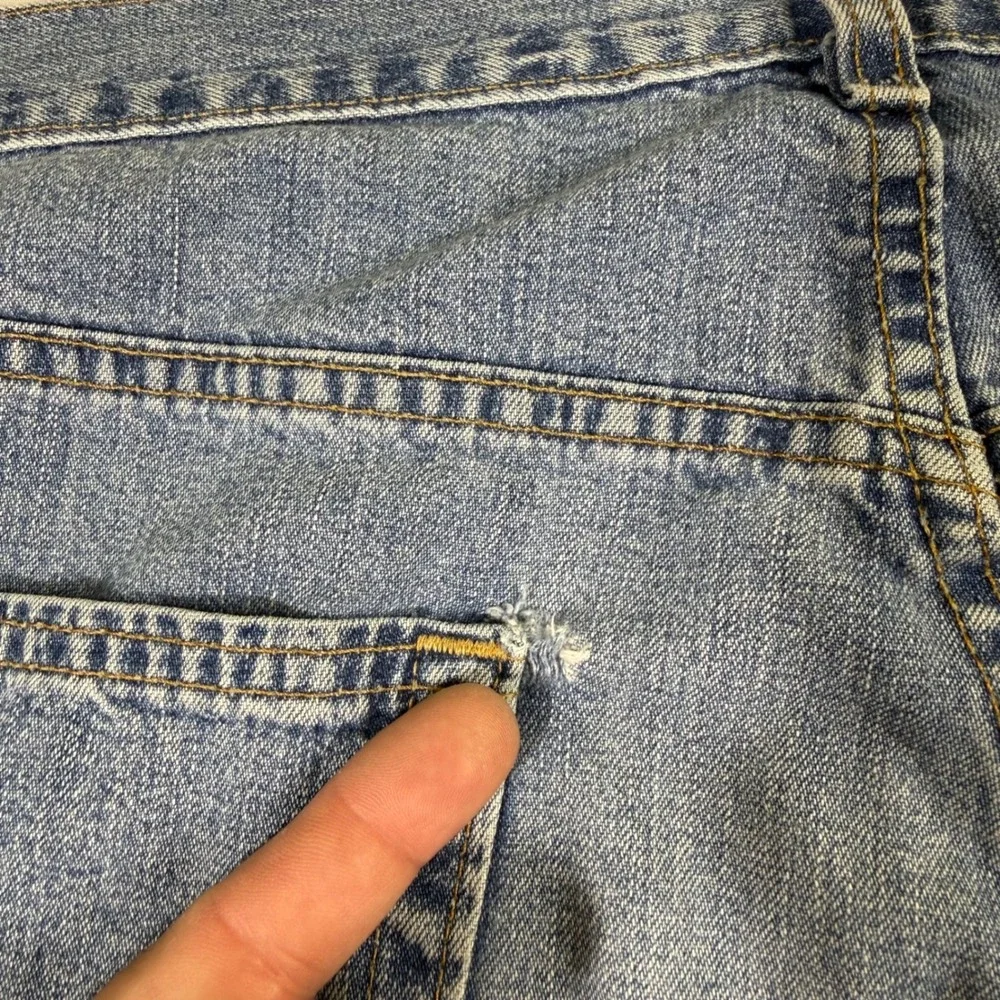 Vintage Levi's 569 Loose Straight Jeans Mens 38x30 Light Wash Made in USA Baggy